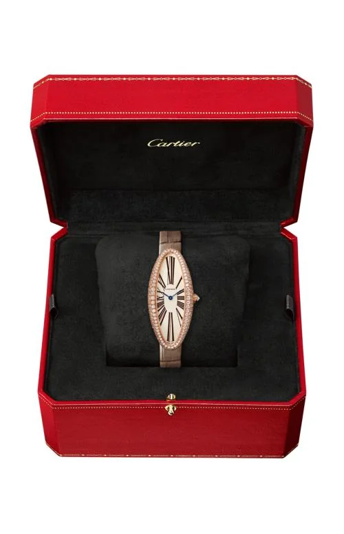 Baignoire Allongee, Oro Rosa, Diamanti, Pelle Di Alligatore 2