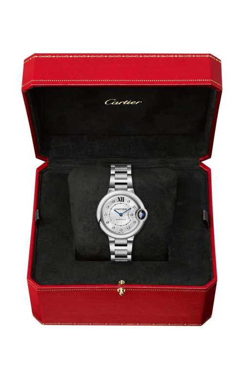Ballon Bleu De Cartier 33 Mm, Acciaio, Diamanti 2