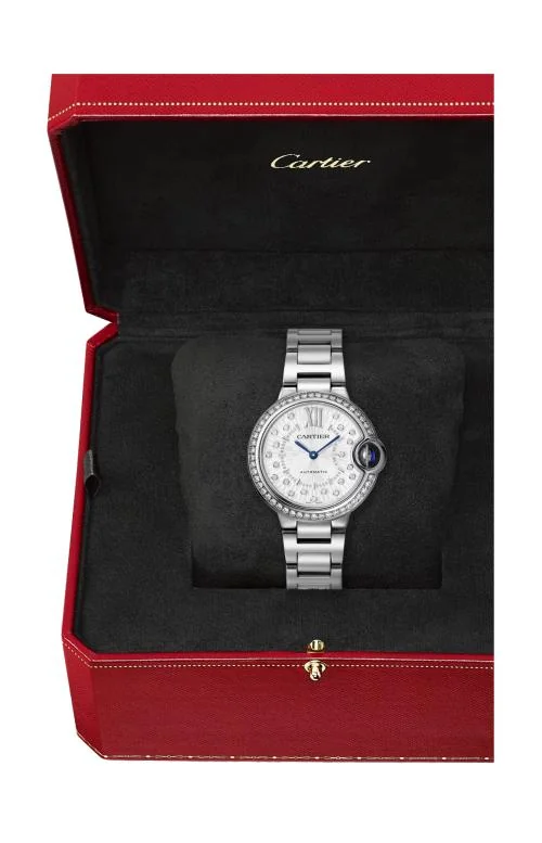 Ballon Bleu De Cartier 33 Mm, Automatico, Acciaio, Diamanti 3