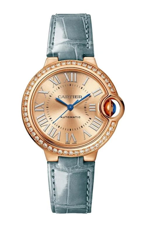 Ballon Bleu De Cartier 33 Mm, Automatico, Oro Rosa,