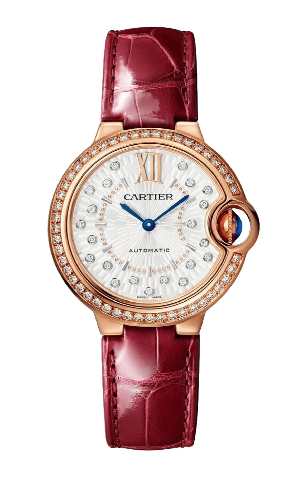Ballon Bleu De Cartier 33 Mm, Automatico, Oro Rosa,