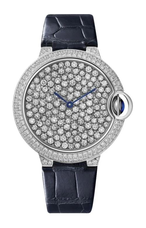 Ballon Bleu De Cartier 37 Mm, Automatico, Oro Bianco,