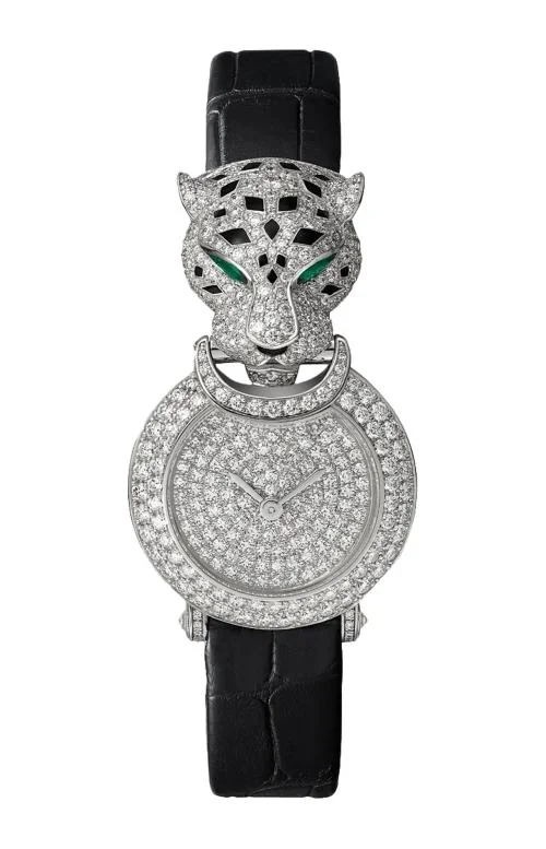 La Panthère De Cartier, Oro Bianco, Diamanti, Smeraldo,