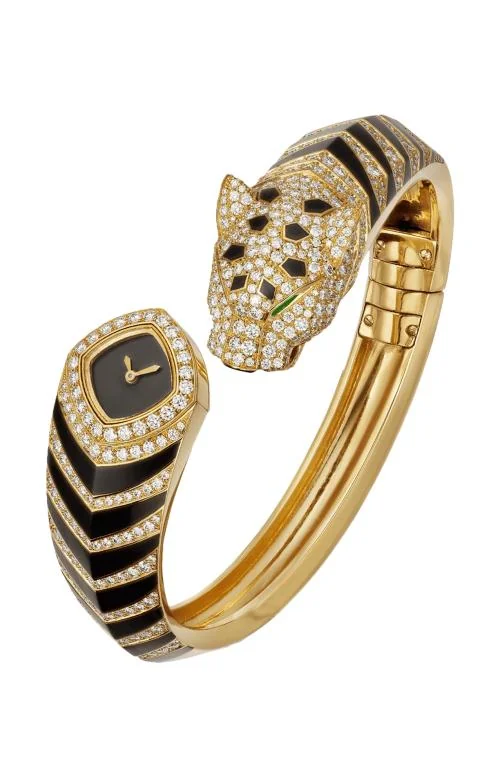 La Panthère De Cartier, Oro Giallo, Diamanti, Smeraldo, Misura 17,