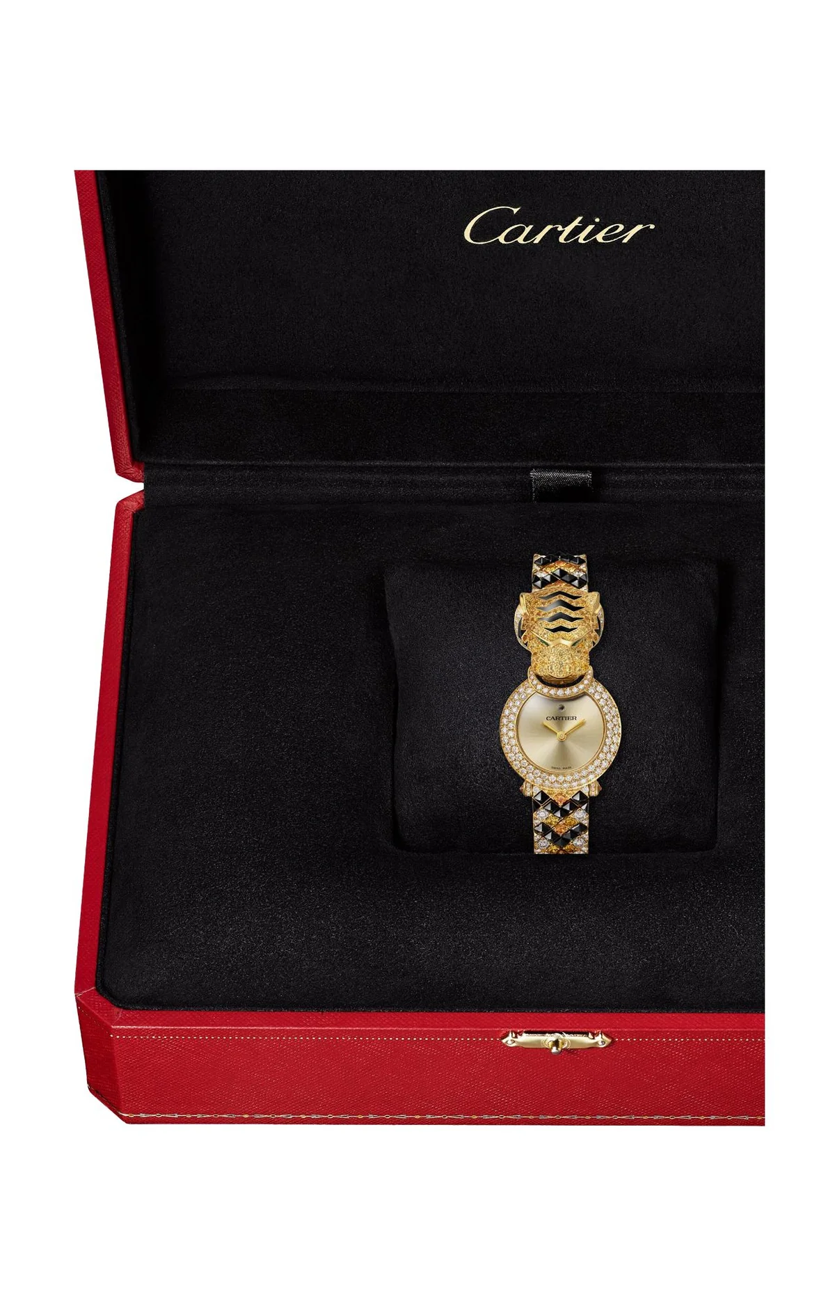 Orologio Gioiello Animalier, Oro Giallo, Diamanti, Pietre Preziose, 3