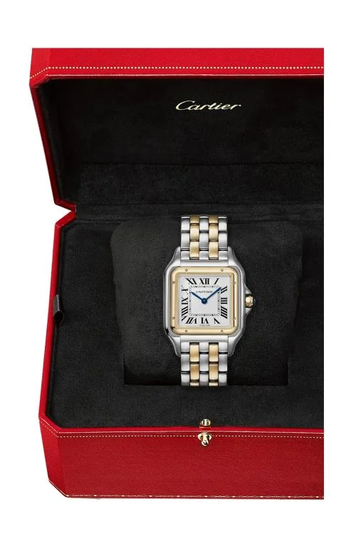 Panthère De Cartier, Modello Grande, Acciaio, Oro Giallo, Quarzo 4