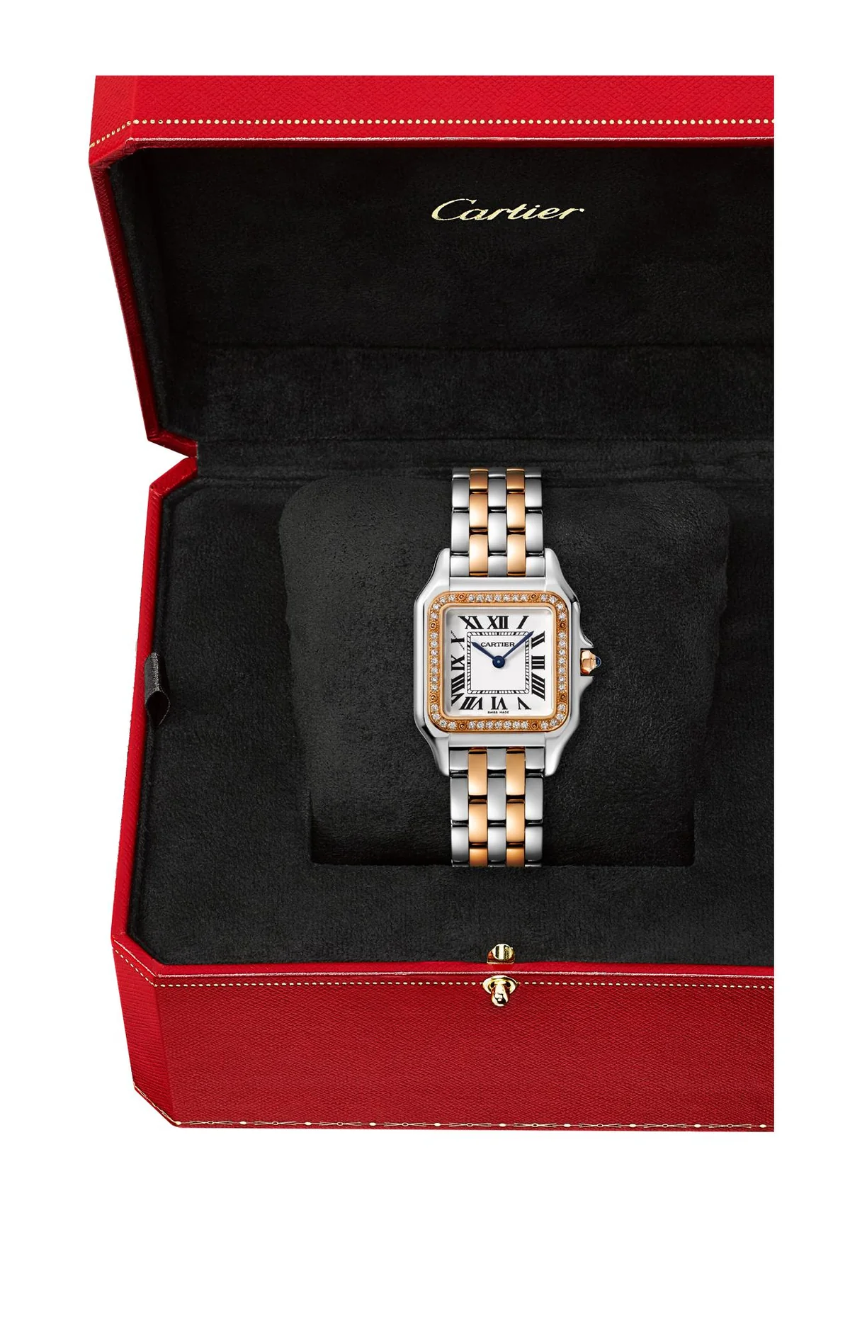 Panthère De Cartier, Modello Medio, Acciaio, Oro Rosa, Diamanti, Quarzo 5
