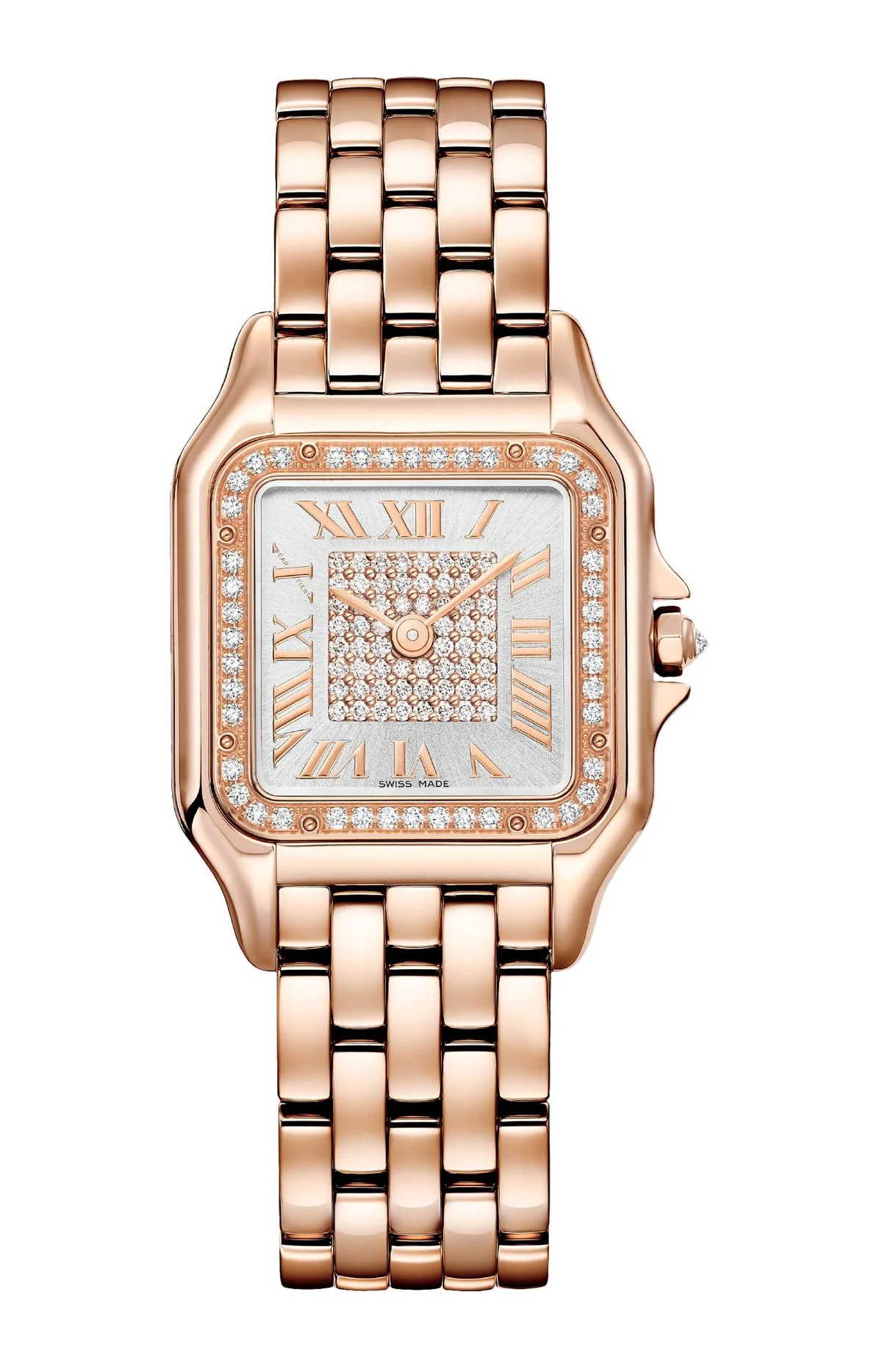 Panthère De Cartier, Modello Medio, Oro Rosa, Diamanti,