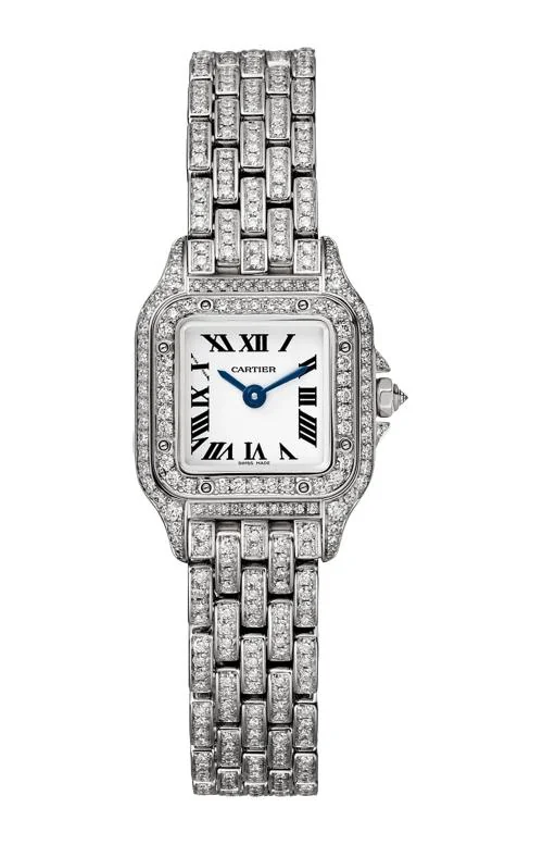 Panthère De Cartier, Modello Mini, Oro Bianco, Diamanti,