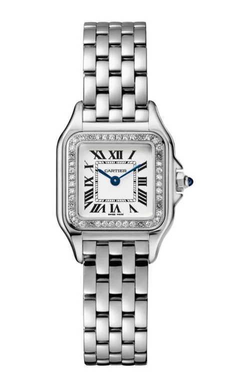Panthère De Cartier - Small Model, Steel, Diamonds