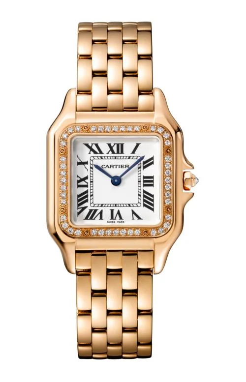 Panthère De Cartier Watch Medium Model, Pink Gold,