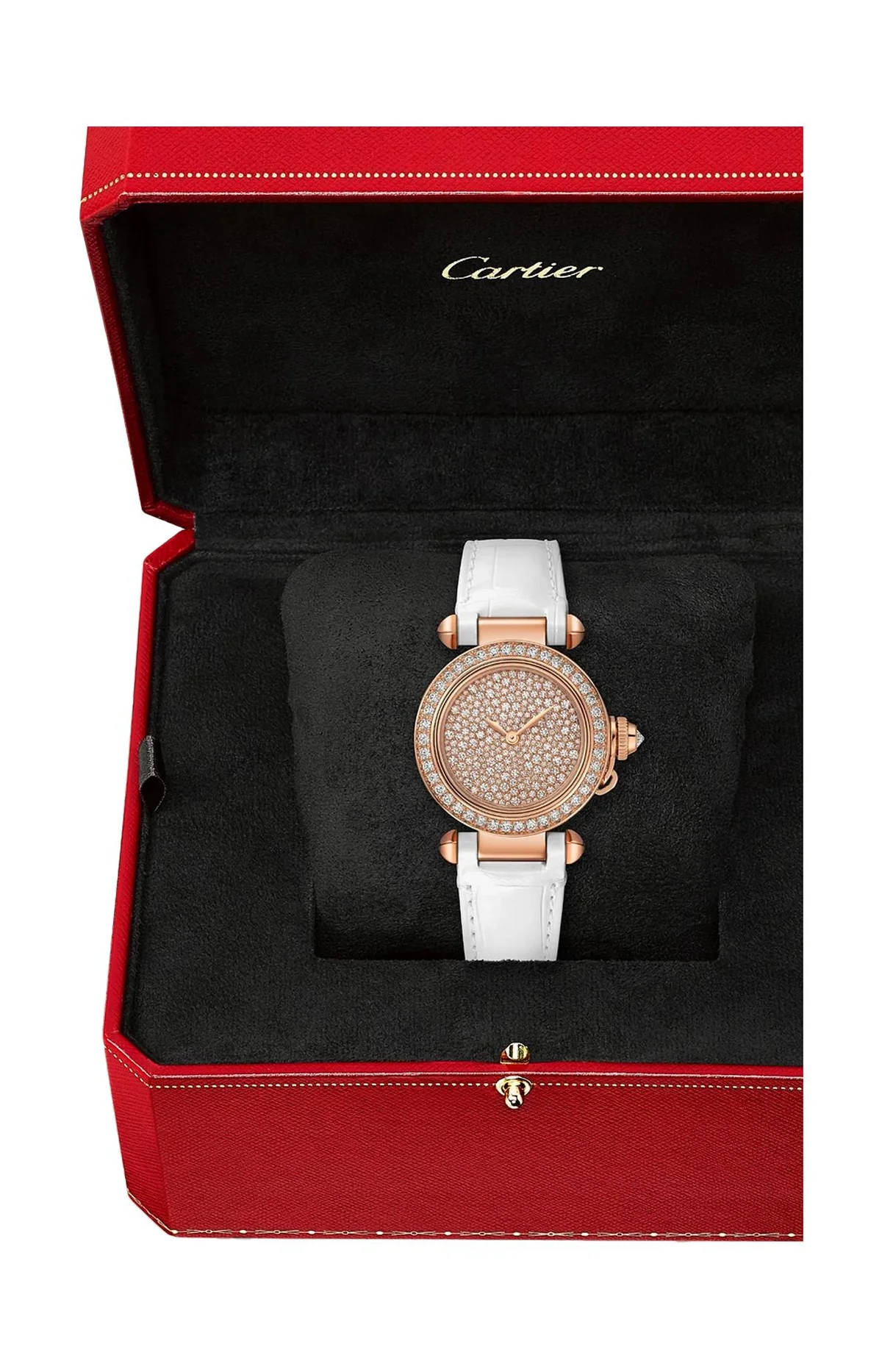 Pasha De Cartier, 30 Mm, Oro Rosa, Diamanti, 5