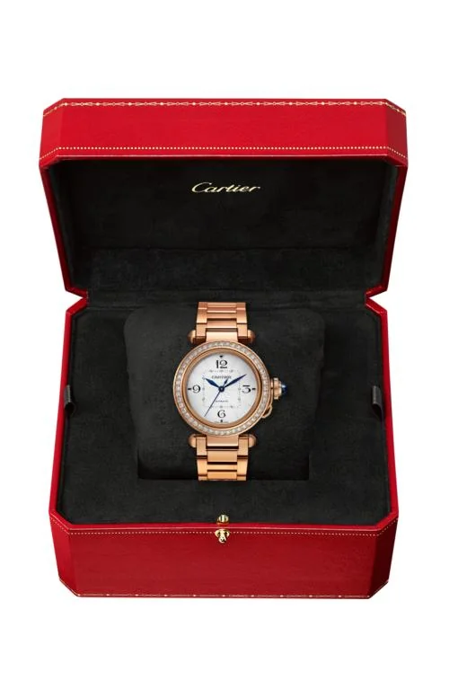 Pasha De Cartier 35 Mm, Automatico, Oro Rosa, Diamanti, 2 Cinturini 3