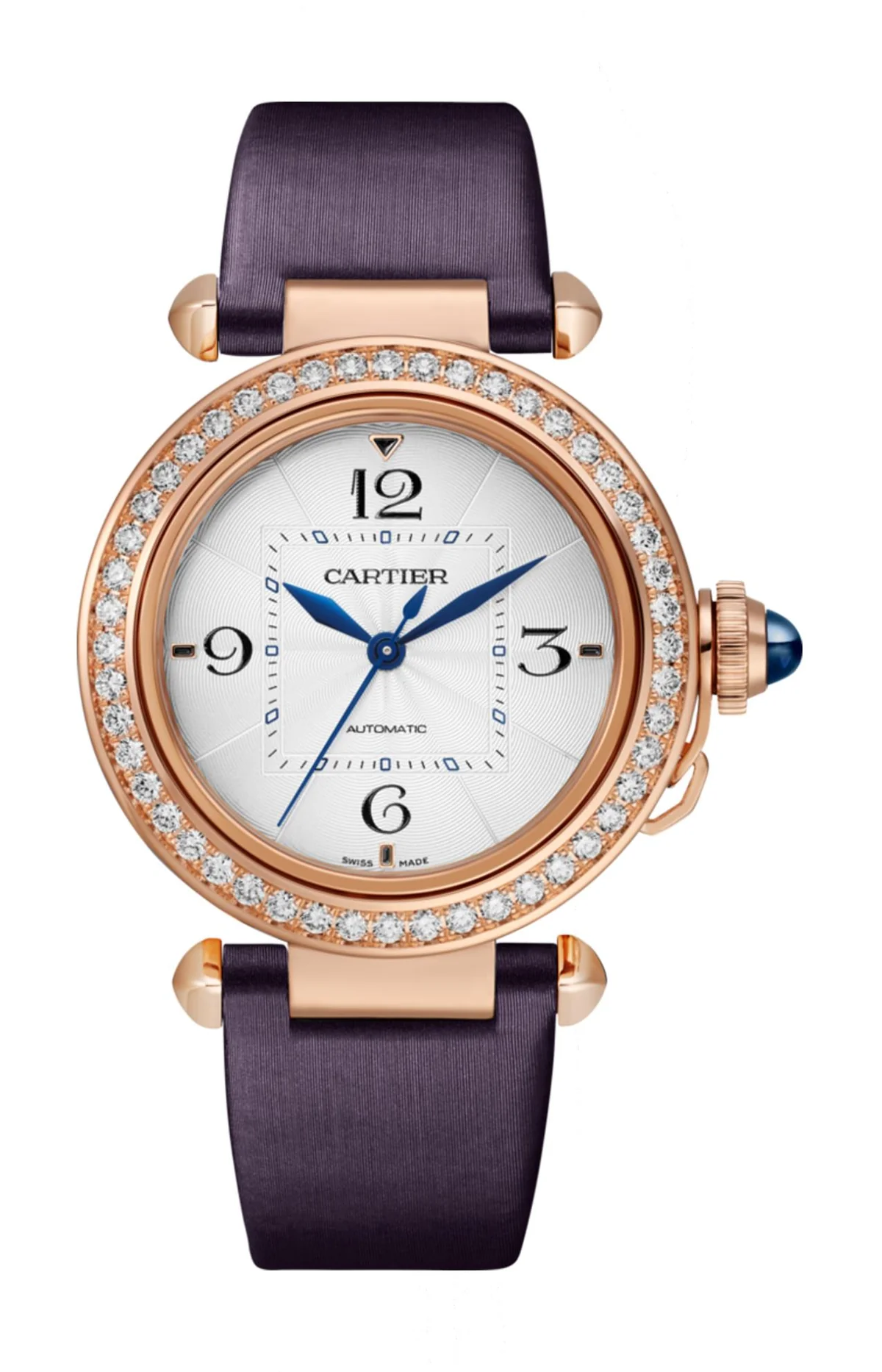 Pasha De Cartier 35 Mm, Automatico, Oro Rosa, Diamanti, 2 Cinturini 2