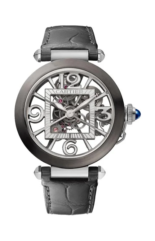 Pasha De Cartier, 41 Mm, Acciaio, Scheletrato,