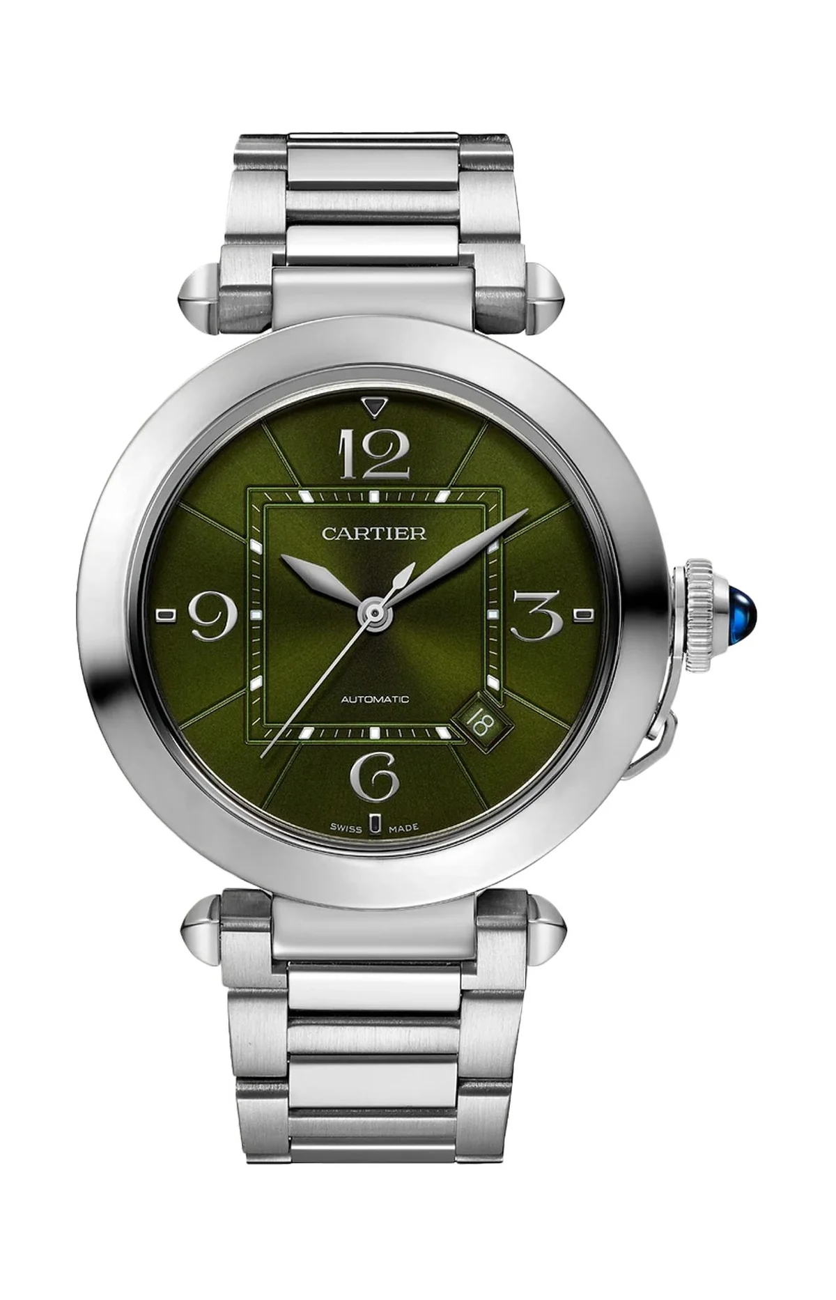 Pasha De Cartier, 41 Mm, Acciaio,