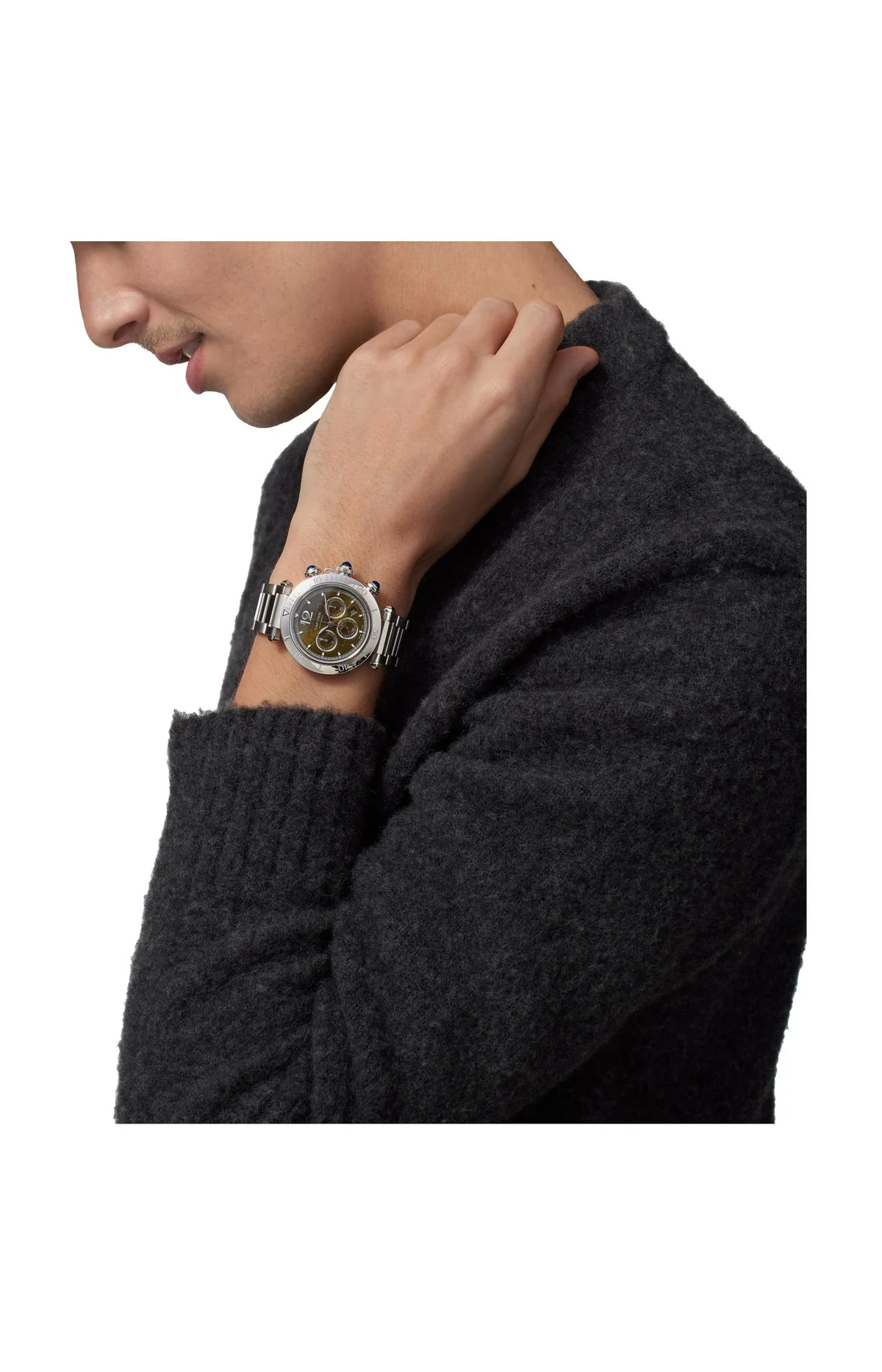 Pasha De Cartier, 41 Mm, Acciaio, 8