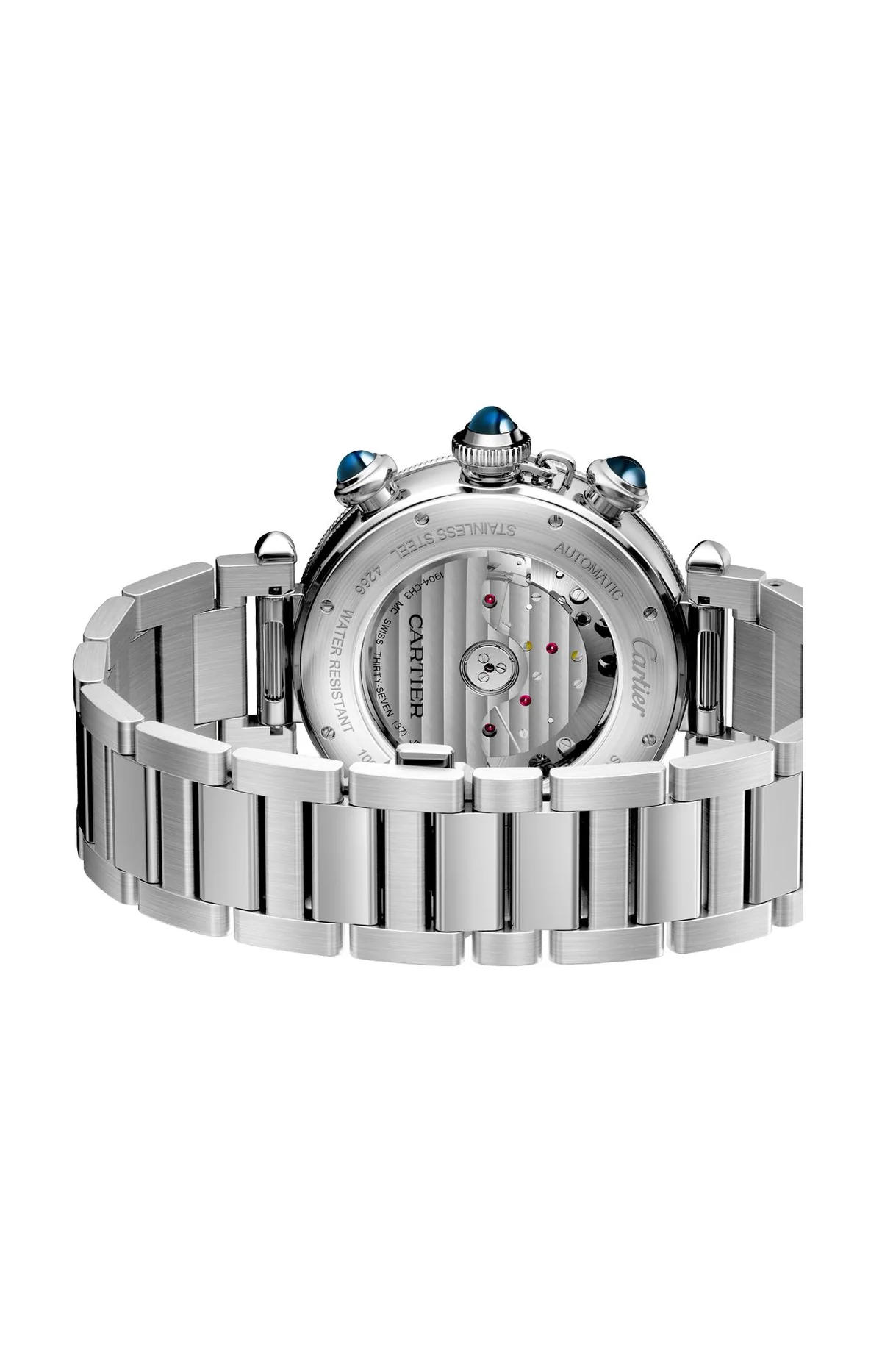 Pasha De Cartier, 41 Mm, Acciaio, 4