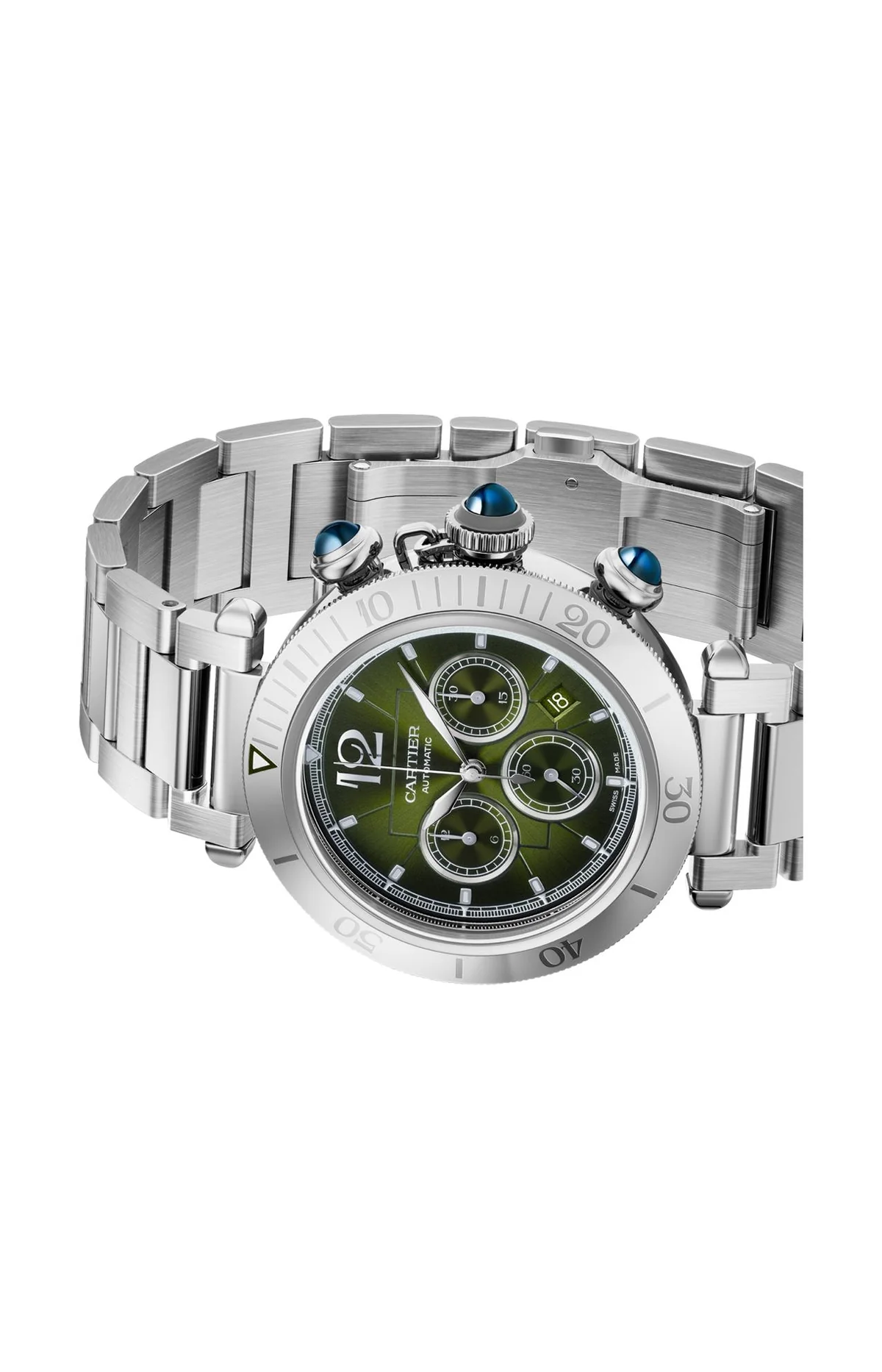 Pasha De Cartier, 41 Mm, Acciaio, 6