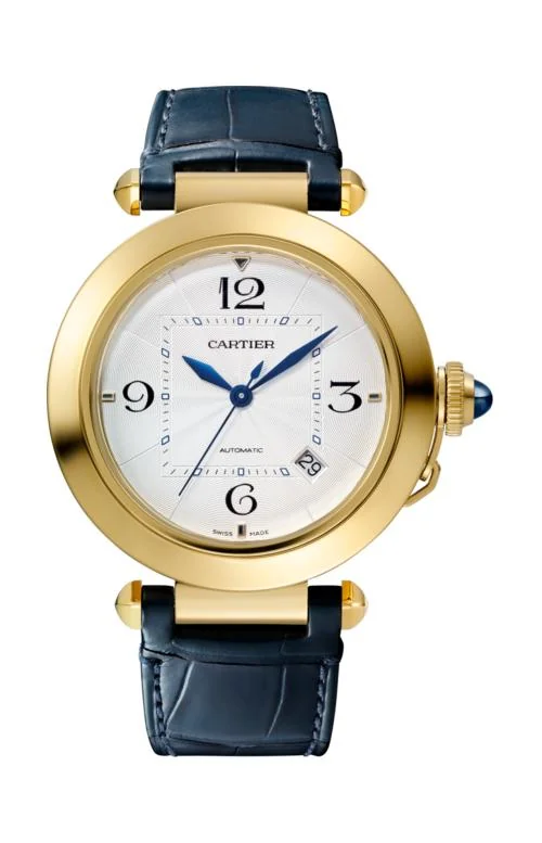 Pasha De Cartier 41 Mm, Automatico, Oro Giallo, 2 Cinturini