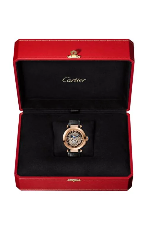 Pasha De Cartier 41 Mm, Manuale, Oro Rosa, Quadrante Scheletrato, Tourbillon, 2 Cinturini 3
