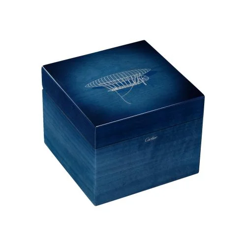 Prezioso Cofanetto Santos-Dumont, Modello Extra-Large, Platino, Manuale - Limited 5