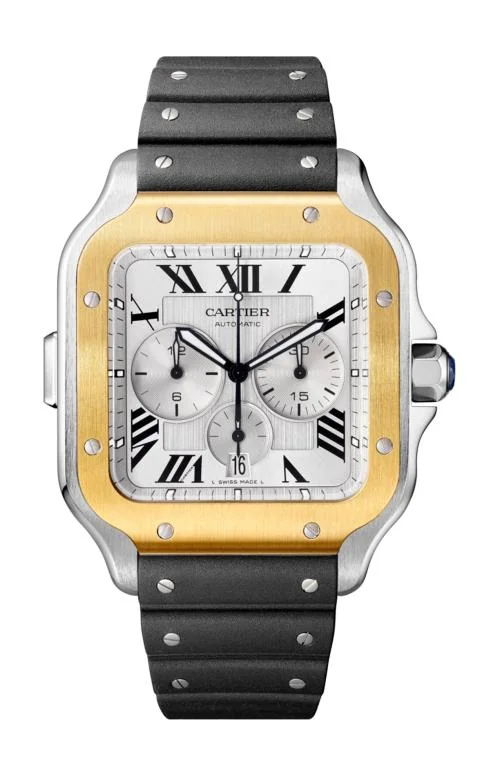 Santos De Cartier Chrono Modello Extra-Large, Automatico, 2 Bracciali Intercambiabili - W2Sa0008 2