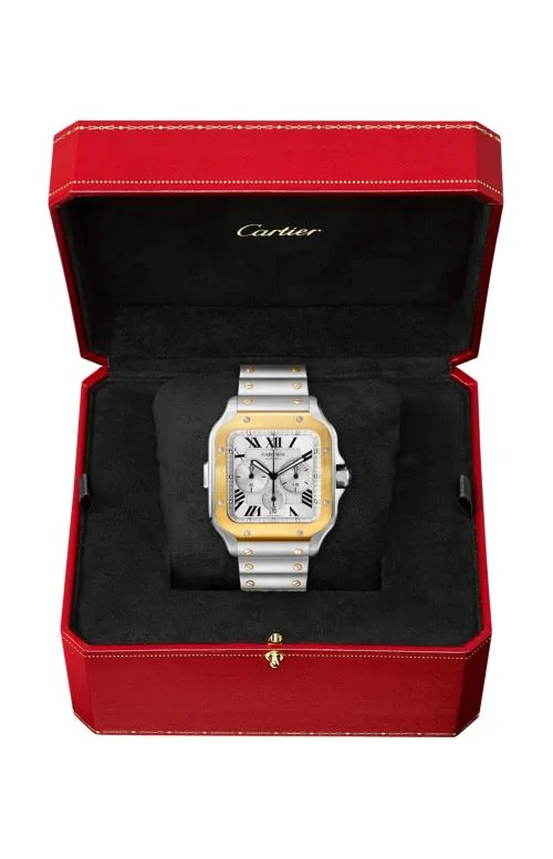 Santos De Cartier Chrono Modello Extra-Large, Automatico, 2 Bracciali Intercambiabili - W2Sa0008 3