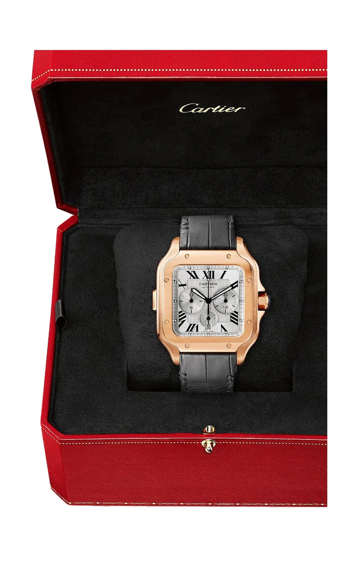 Santos De Cartier Chronograph Modello Extra-Large, Oro Rosa, 2