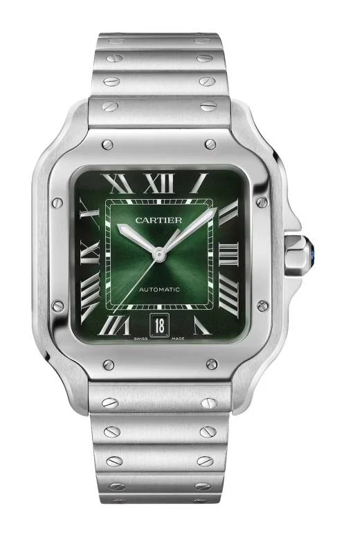 Santos De Cartier, Modello Grande, Acciaio,