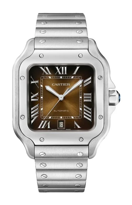 Santos De Cartier, Modello Grande, Acciaio,