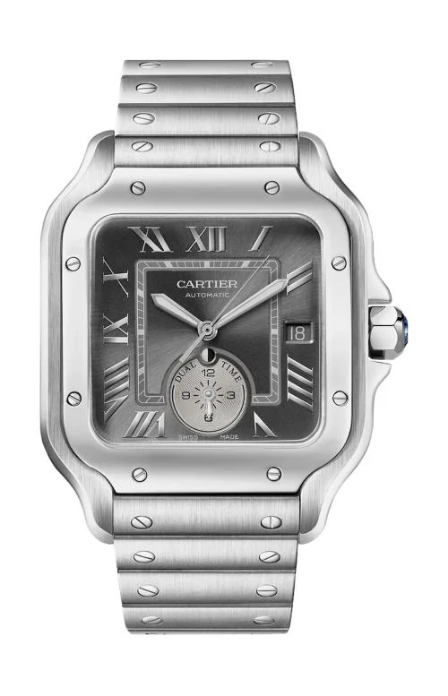 Santos De Cartier, Modello Grande, Acciaio,