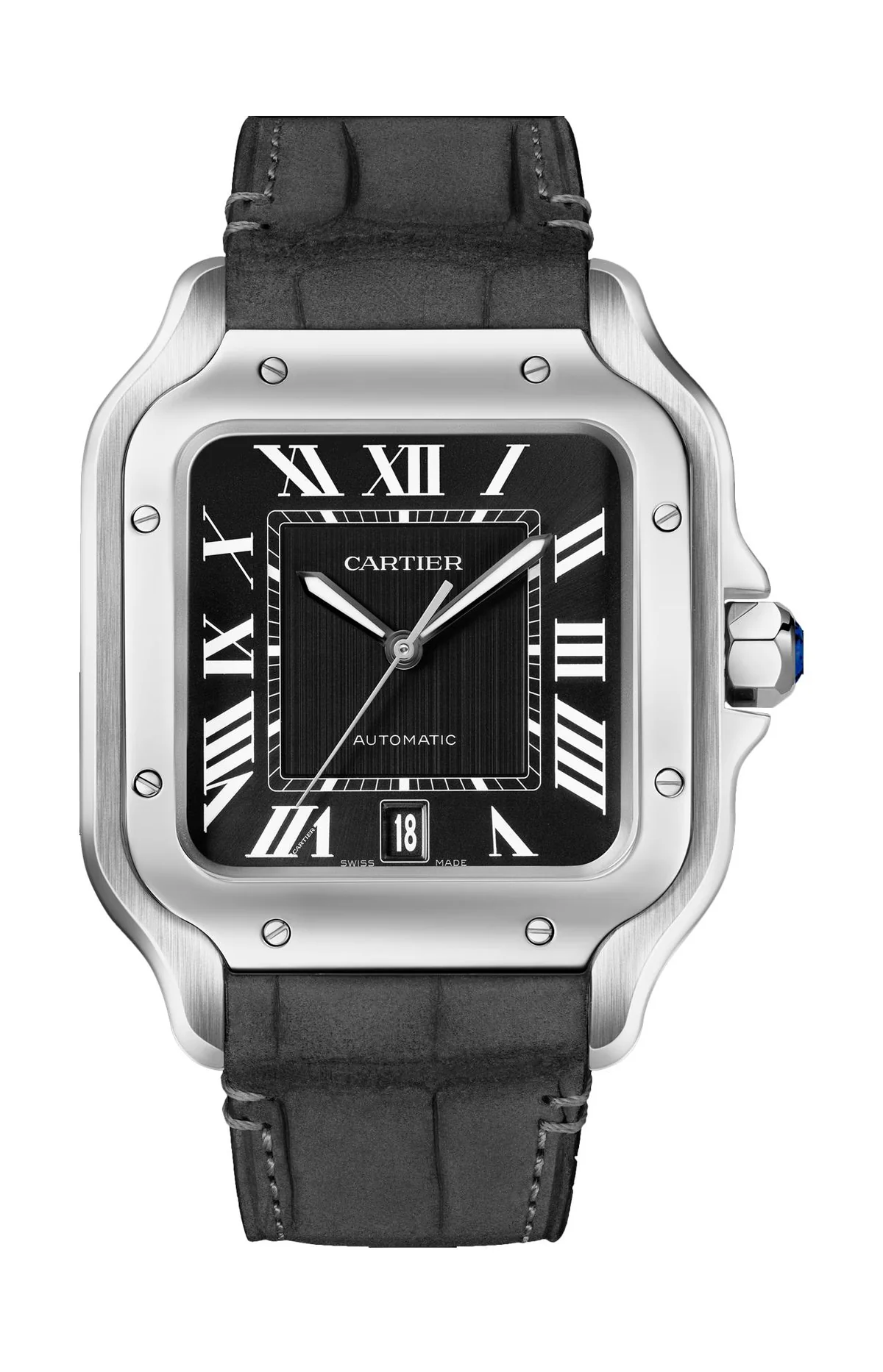 Santos De Cartier Modello Grande, Acciaio, 2