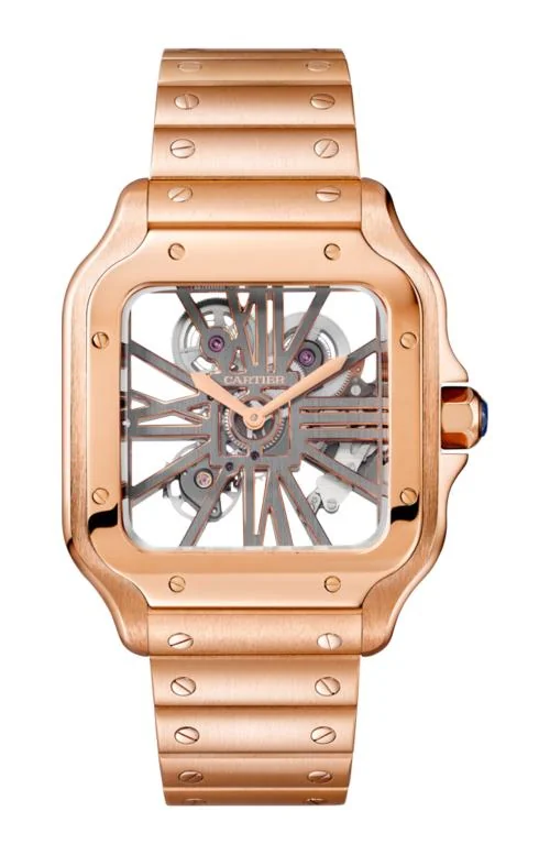 Santos De Cartier, Modello Grande, Movimento Automatico A Carica Manuale, Oro