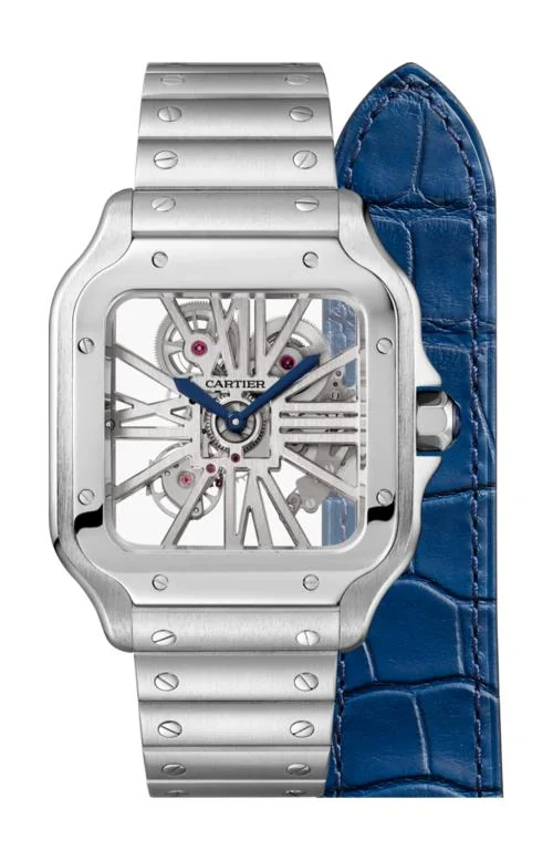 Santos De Cartier, Modello Grande, Movimento Automatico A Carica Manuale,