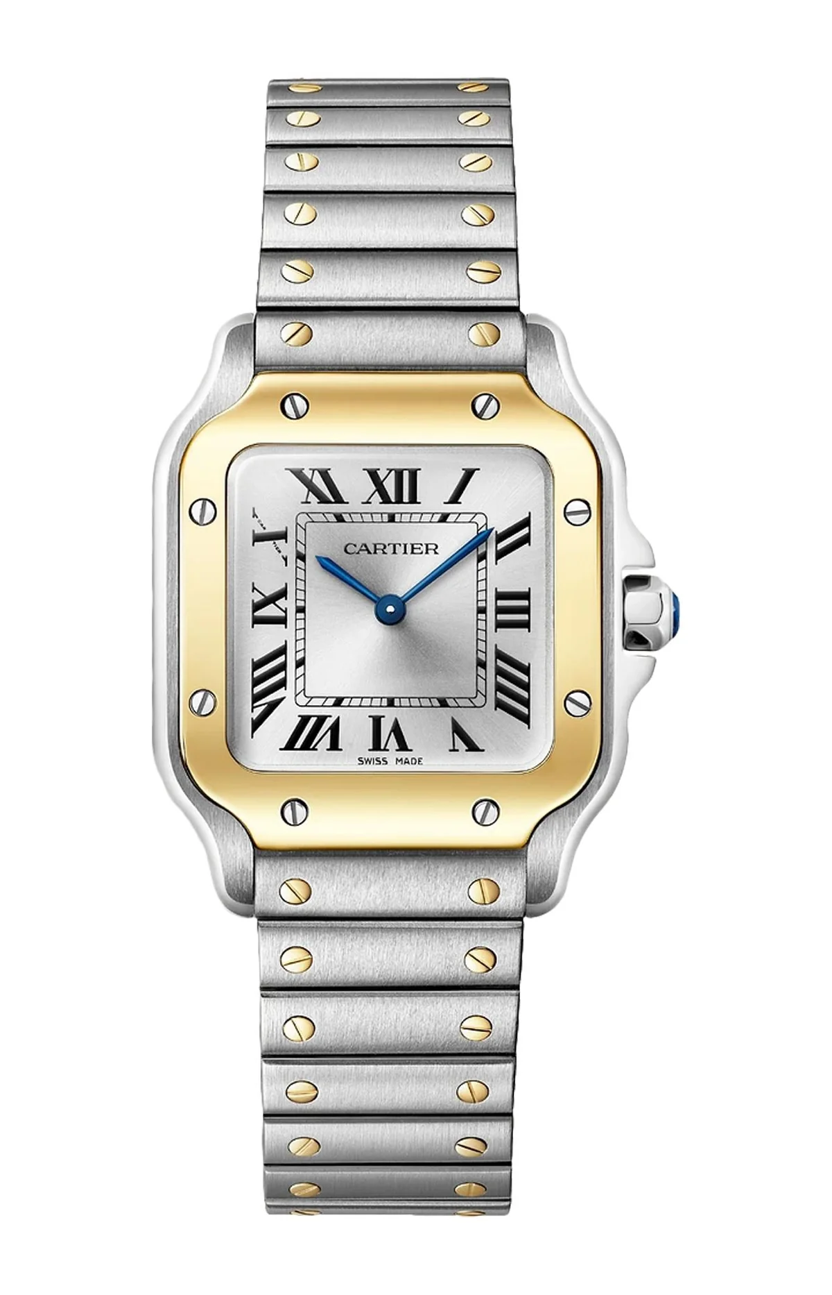 Santos De Cartier Modello Piccolo, Acciaio E Oro Giallo, Quarzo