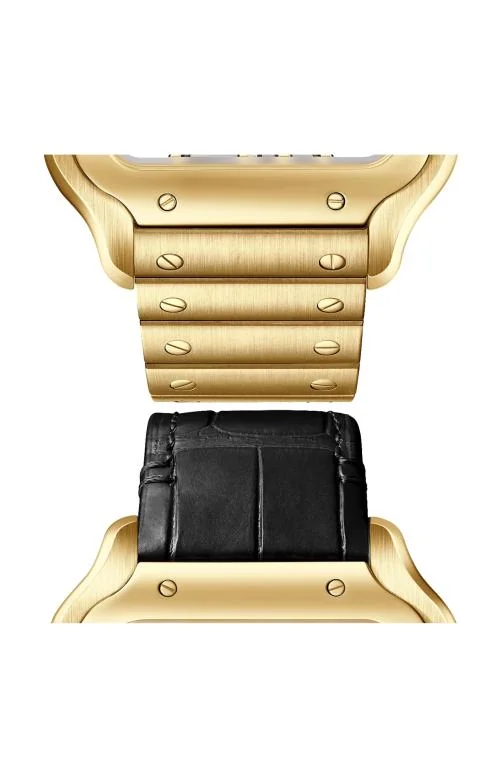 Santos De Cartier Squelette, Modello Grande, Oro Giallo, Schelerato, 2