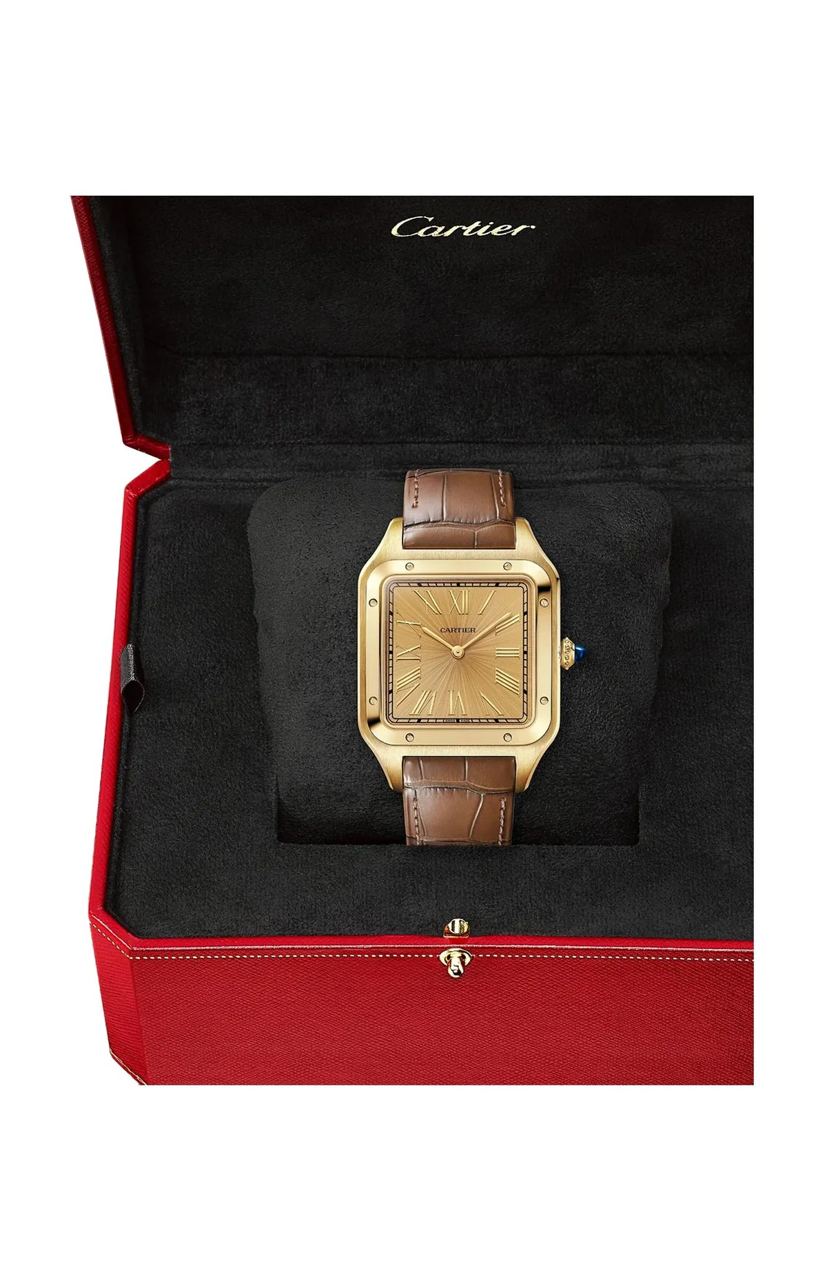 Santos-Dumont Modello Extra-Large, Oro Giallo, Manuale - Limited 4