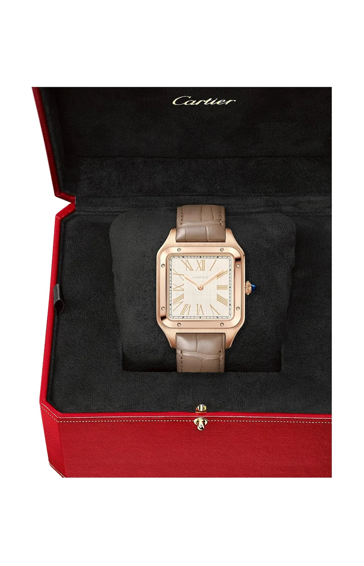 Santos-Dumont Modello Extra-Large, Oro Rosa, Manuale - Limited 4