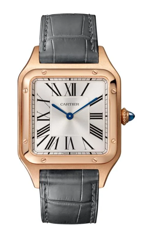 Santos-Dumont Modello Grande, Quarzo, Oro Rosa,