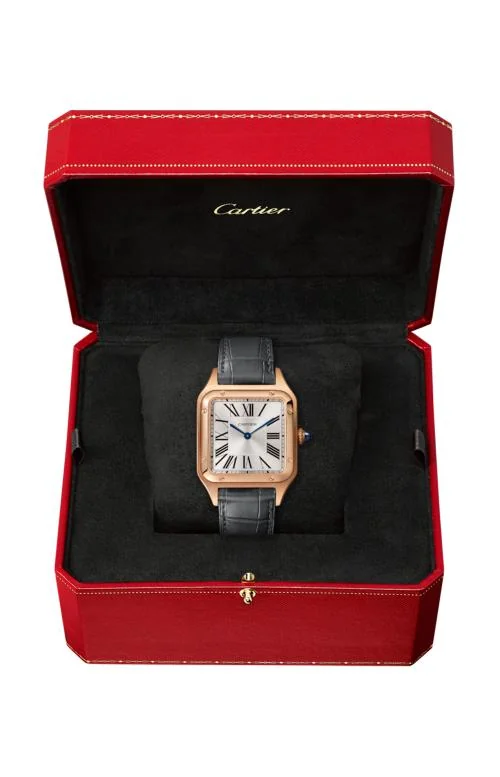 Santos-Dumont Modello Grande, Quarzo, Oro Rosa, 2