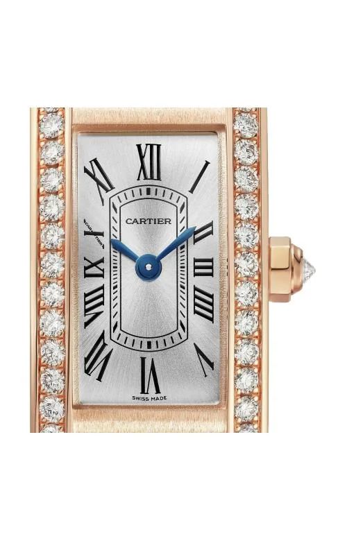 Tank Américaine, Modello Mini, Oro Rosa, Diamanti, 2