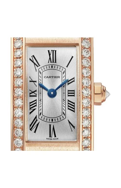 Tank Américaine, Modello Mini, Oro Rosa, Diamanti, 2