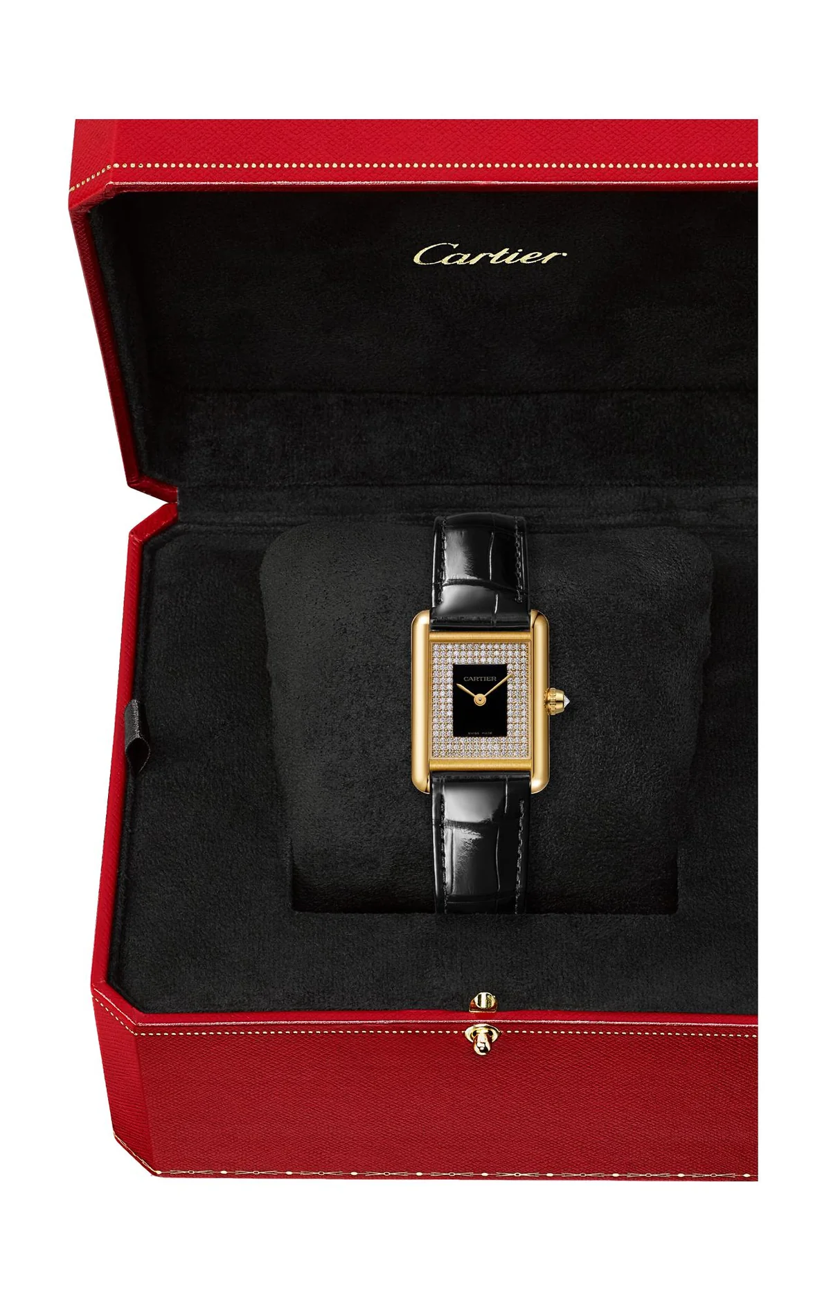 Tank Louis Cartier, Modello Piccolo, Oro Rosa, Diamanti, 6