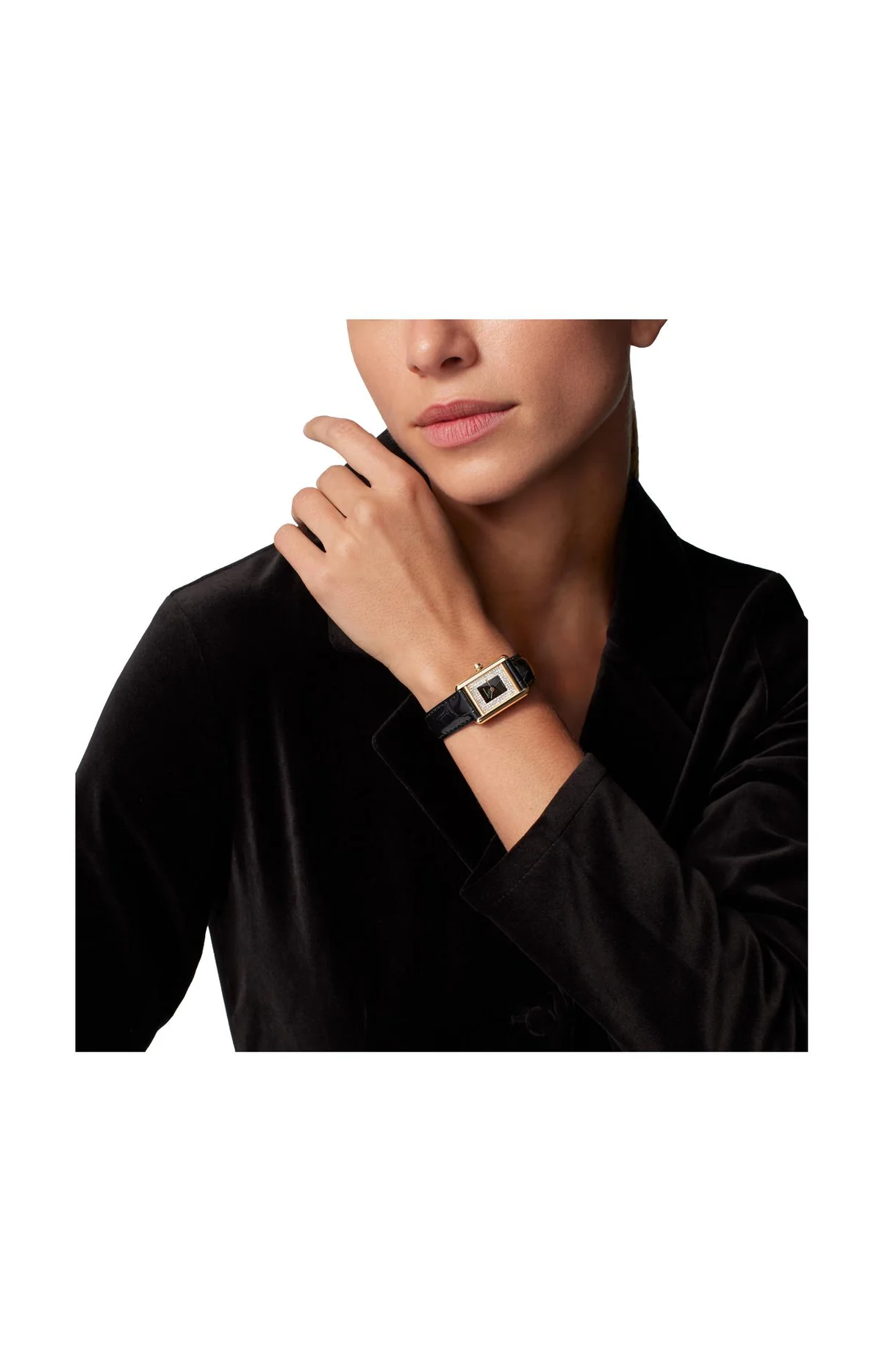 Tank Louis Cartier, Modello Piccolo, Oro Rosa, Diamanti, 7