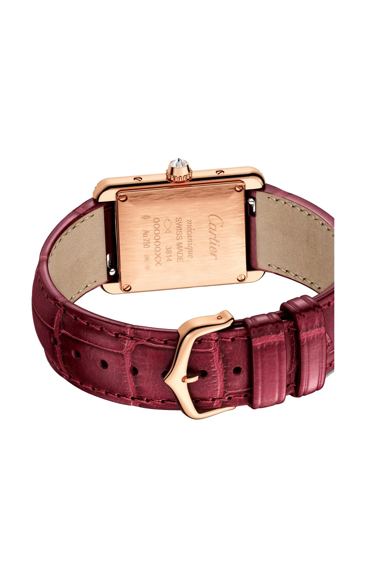 Tank Louis Cartier, Modello Piccolo, Oro Rosa, Diamanti, 4