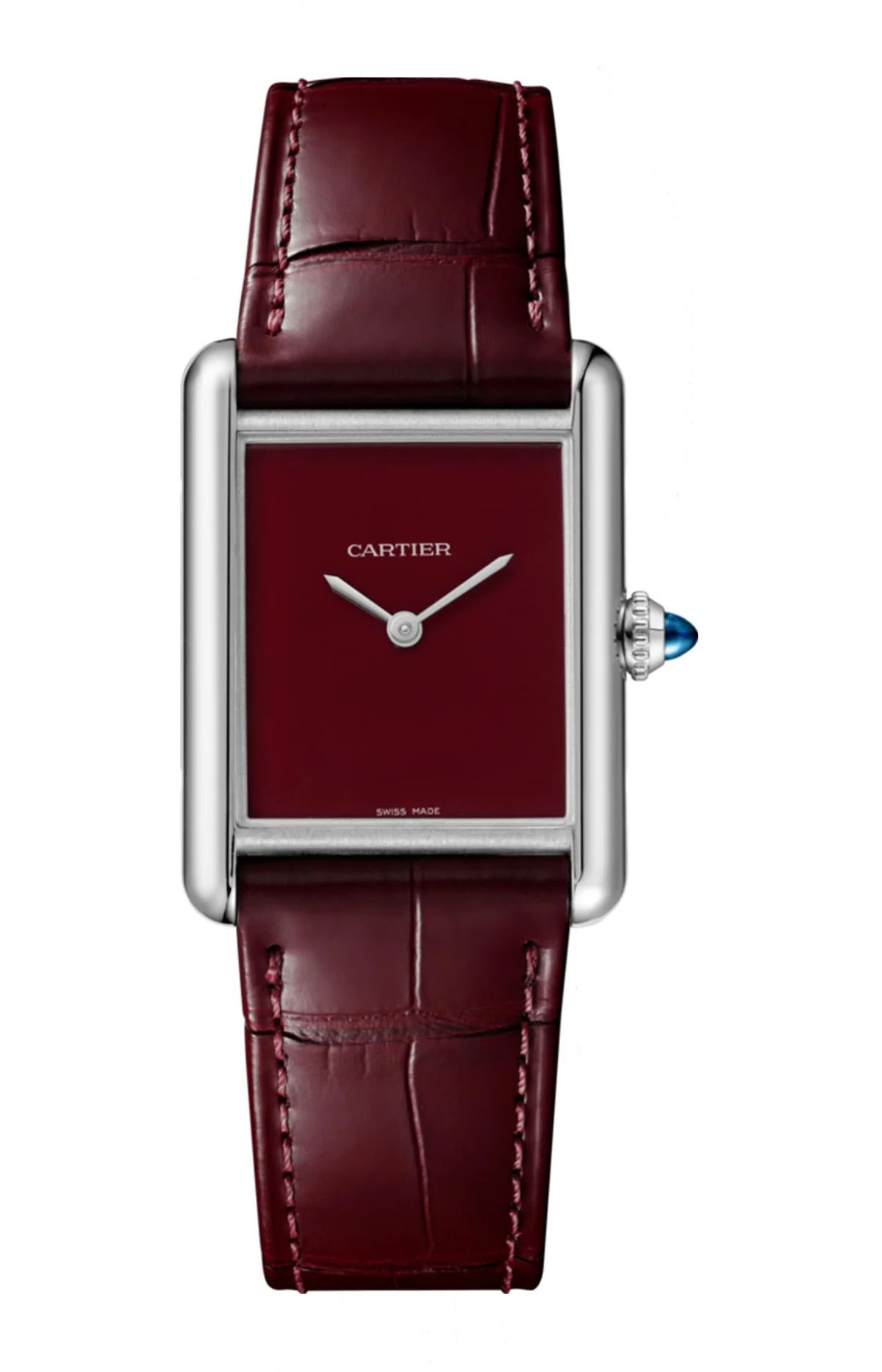 Tank Must De Cartier Modello Grande, Movimento Al Quarzo, Acciaio,
