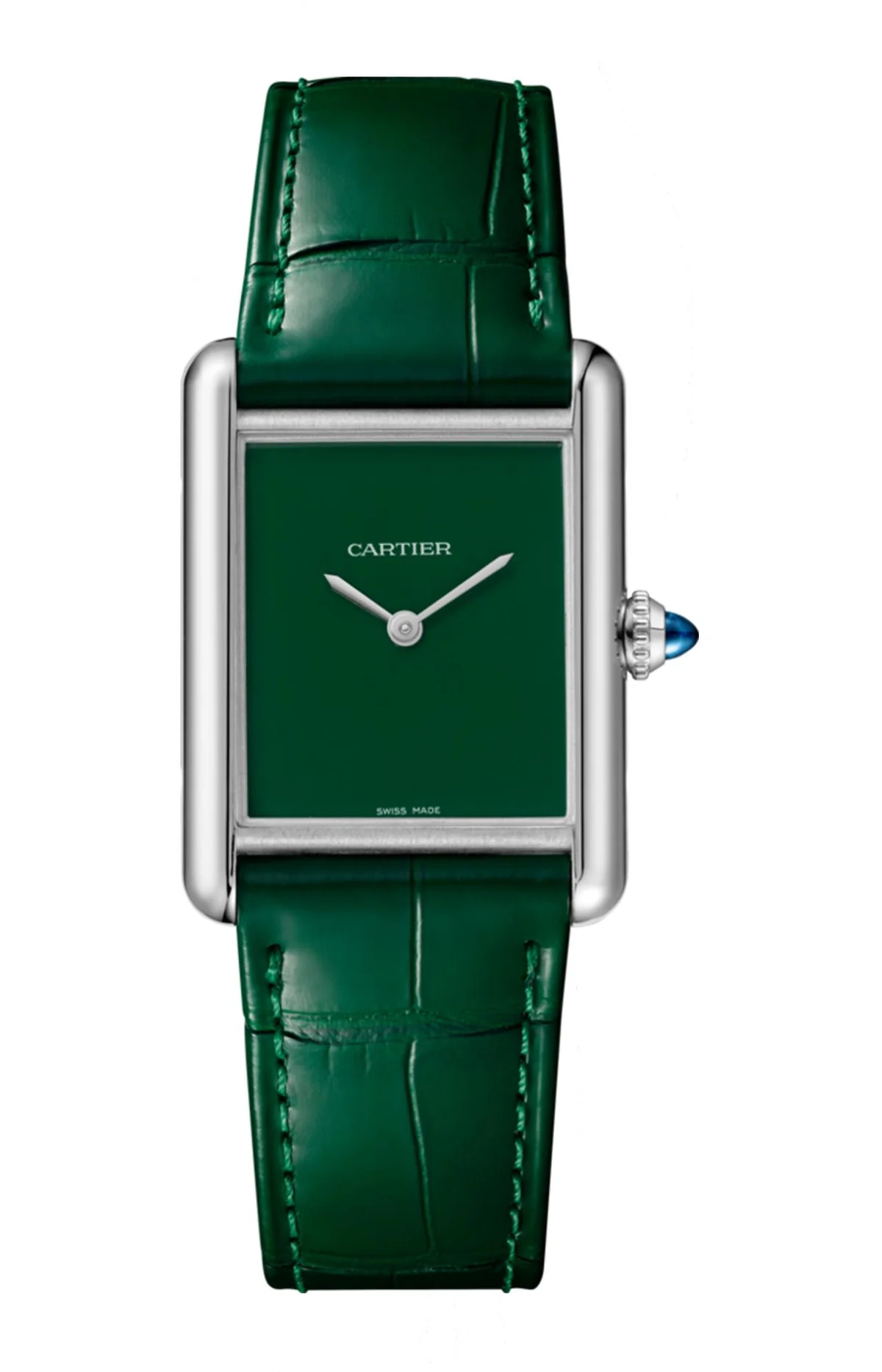Tank Must De Cartier Modello Grande, Movimento Al Quarzo, Acciaio,