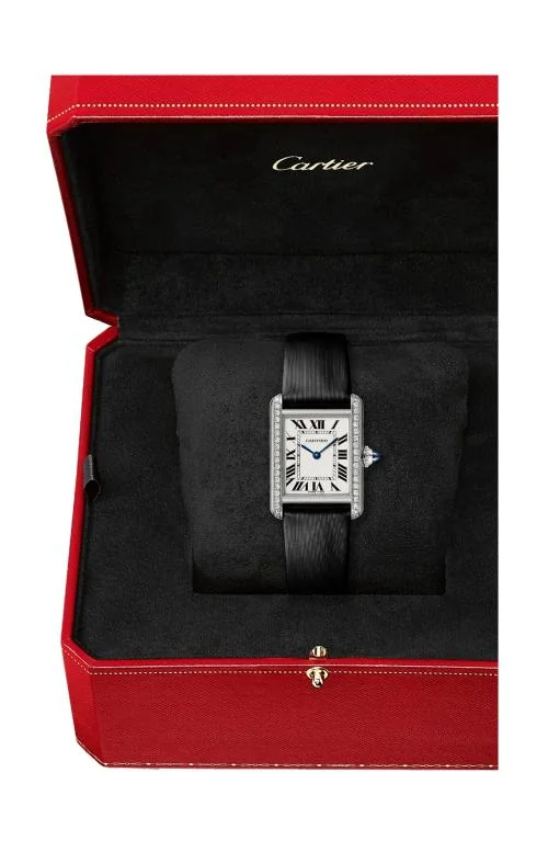 Tank Must De Cartier, Modello Piccolo, Acciaio, Diamanti, Quarzo 2
