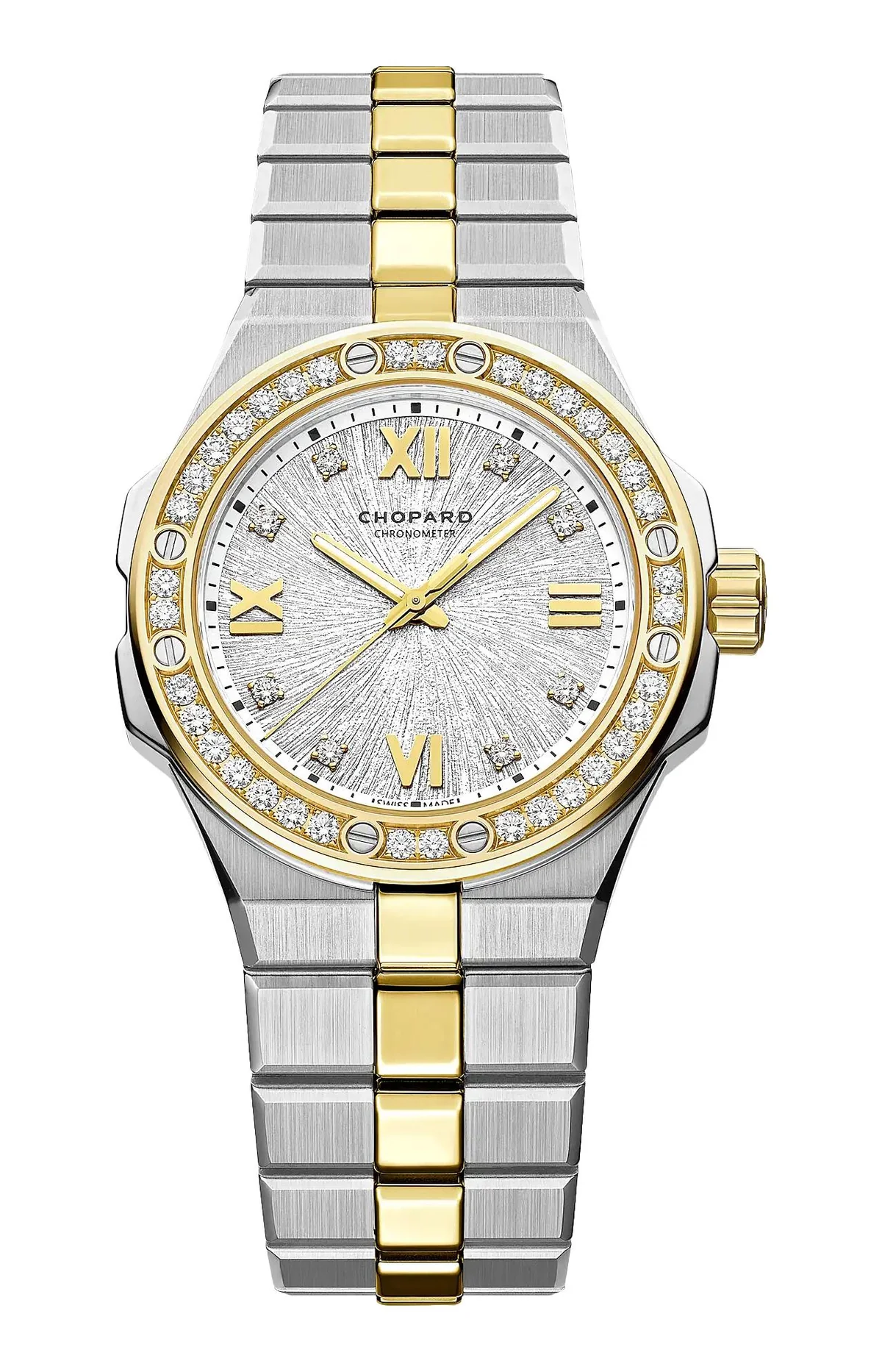 Alpine Eagle 33 Mm, Automatico, Oro Giallo Etico, Lucent Steel™, Diamanti